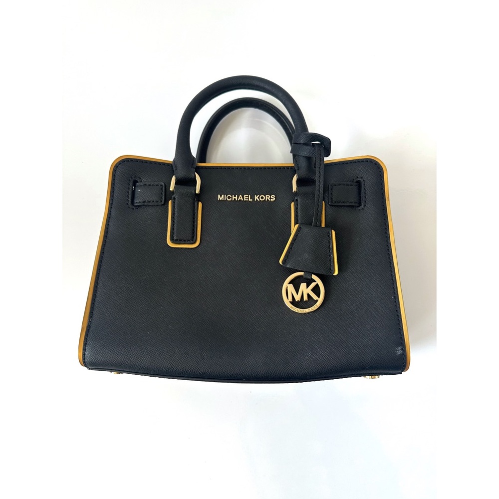Michael Kors Mini black and gold bag